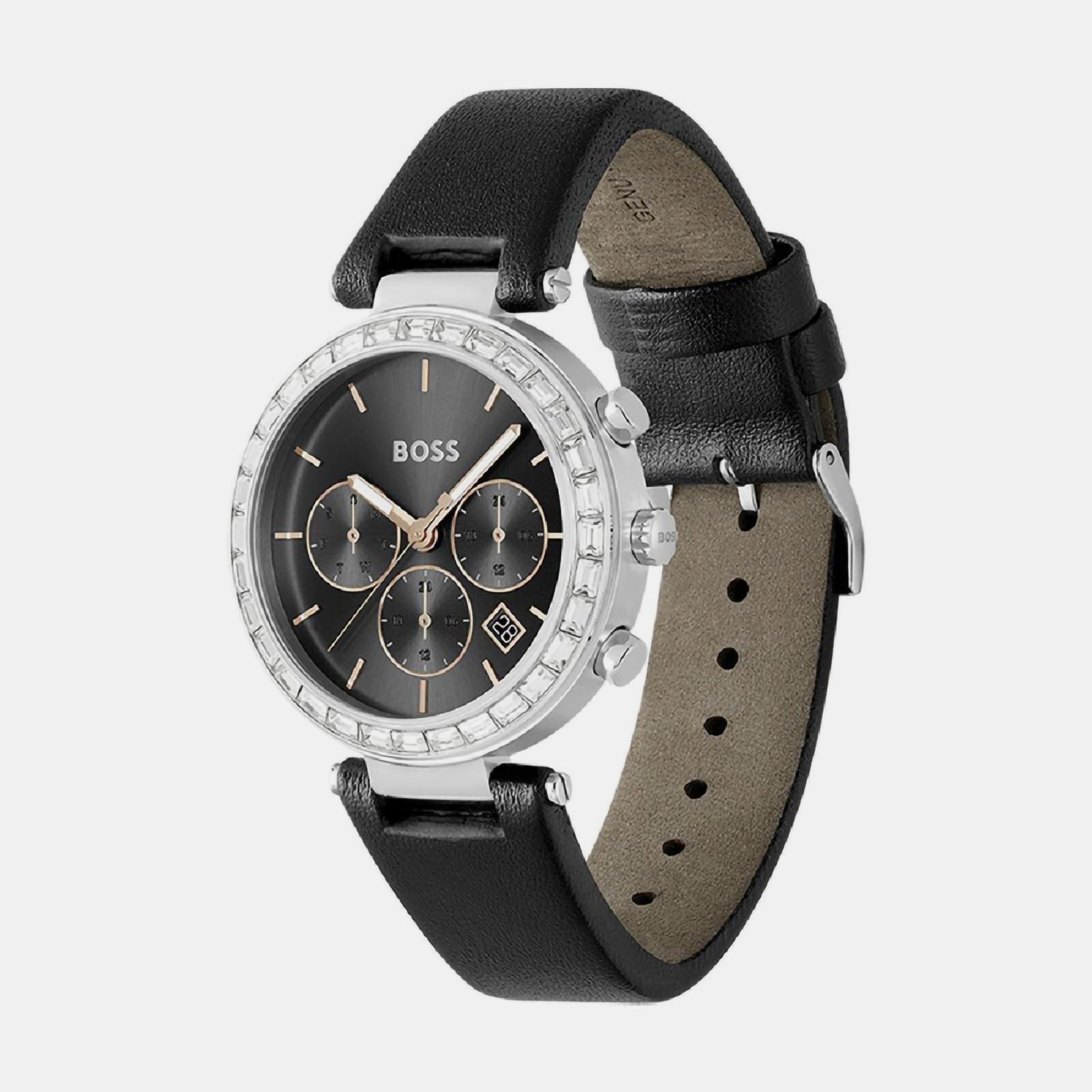 Andra Women Black Analog Leather Watch 1502689