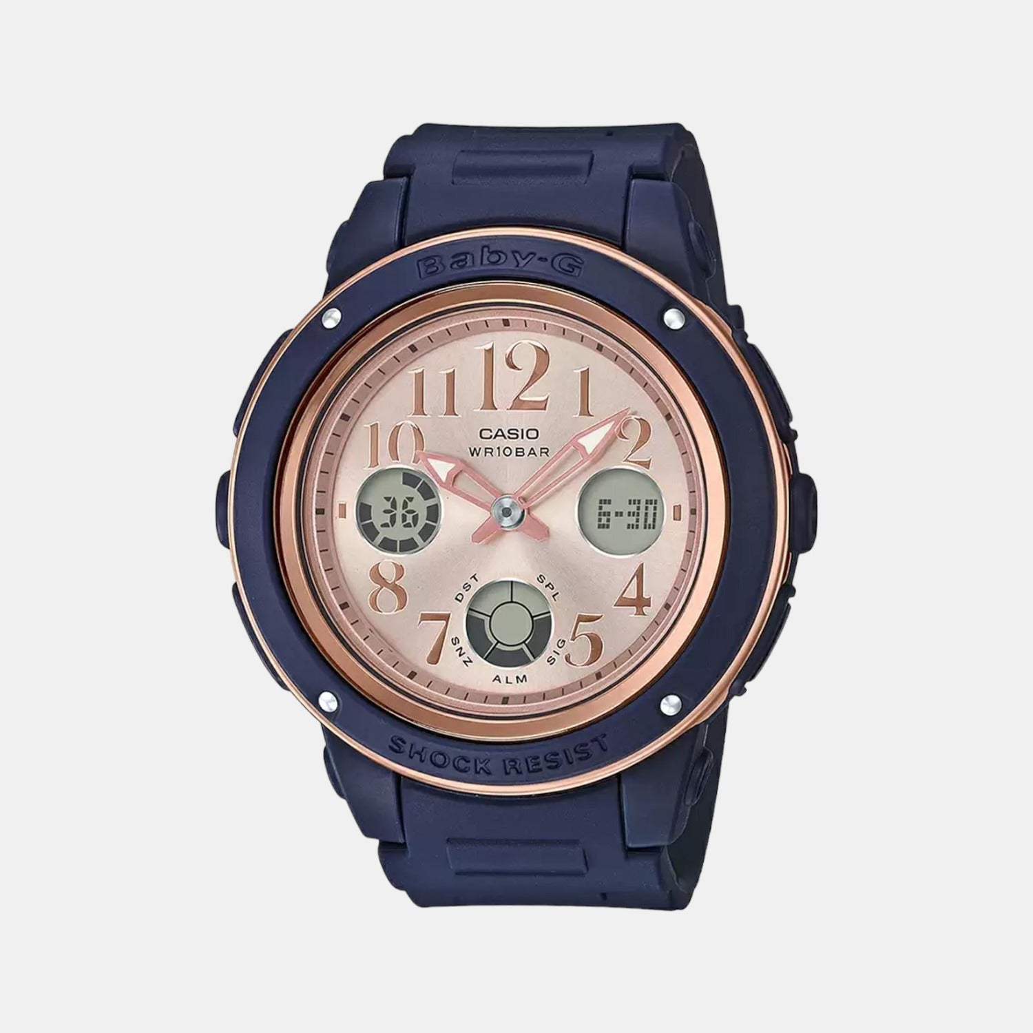 Baby-G Women's Analog-Digital Resin Watch BX136 - BGA-150PG-2B1DR