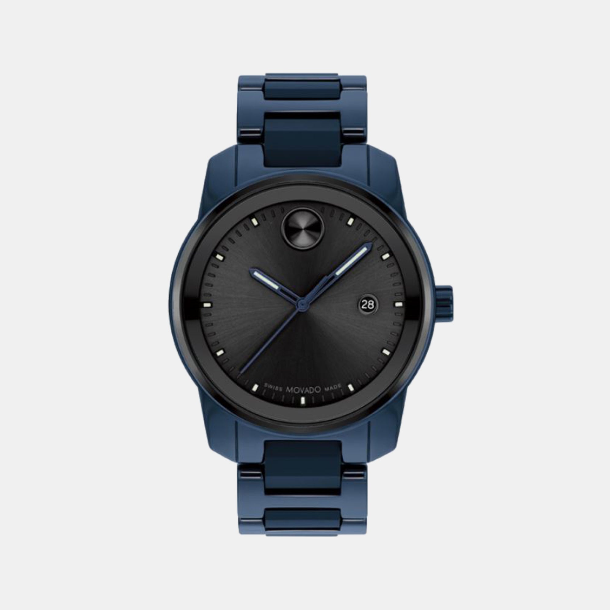 Bold Men's Black Analog Stainless Steel Watch 3600728