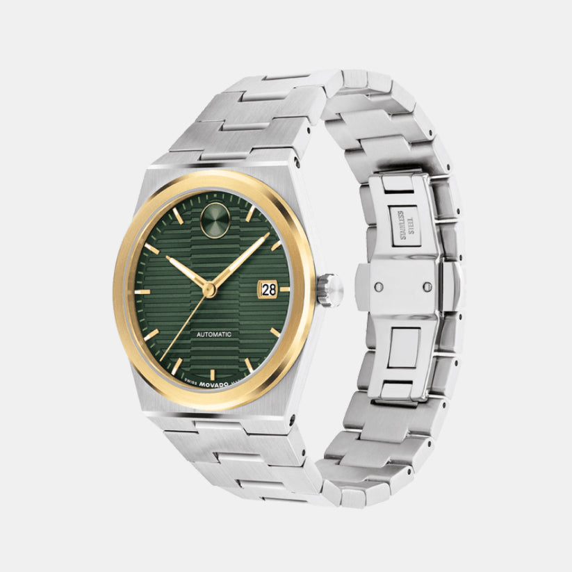 Bold Quest Women Green Dial Analog Stainless Steel Automatic Watch 3600942