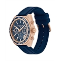 Charter Men Quartz Blue Dial Chronograph Silicone Watch 14602730