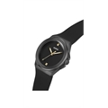 Dress Men Quartz Black Dial Analog Silicone Watch GW0790G2