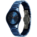 Edge Ceramic Quartz Analog with Blue Dial Watch for Women - NT2653QC03