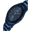 Edge Ceramic Quartz Analog with Blue Dial Watch for Women - NT2653QC03