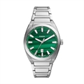 Everett Men Quartz Green Dial Analog Stainless Steel Watch FS6056
