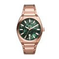Everett Three-Hand Date Rose Gold-Tone Stainless Steel Watch FS6074