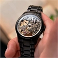 Men Brass Skeleton Dial & Stainless Steel Analogue Watch ES-8049-44
