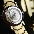 Men White Skeleton Dial Bracelet Style Straps Analogue Automatic Watch ES-8006-22