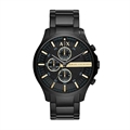 Men Black Dial Chronograph Watch AX2164
