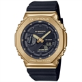 Men G-Shock G-Steel GM-2100G-1A9DR Gold Ana-Digi Dial Black Resin Strap G1278