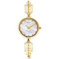 Titan Nebula 18k Gold Analog with Diamond Studded Indices Watch for Women