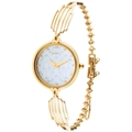 Titan Nebula 18k Gold Analog with Diamond Studded Indices Watch for Women