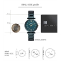 Women Teal Green Analogue Fossil ES4427