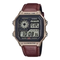 Youth Unisex Quartz Black Dial Digital Leather Watch D383
