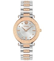 Greca Sphere Women Quartz Silver Dial Analog Stainless Steel Watch VE9C00624