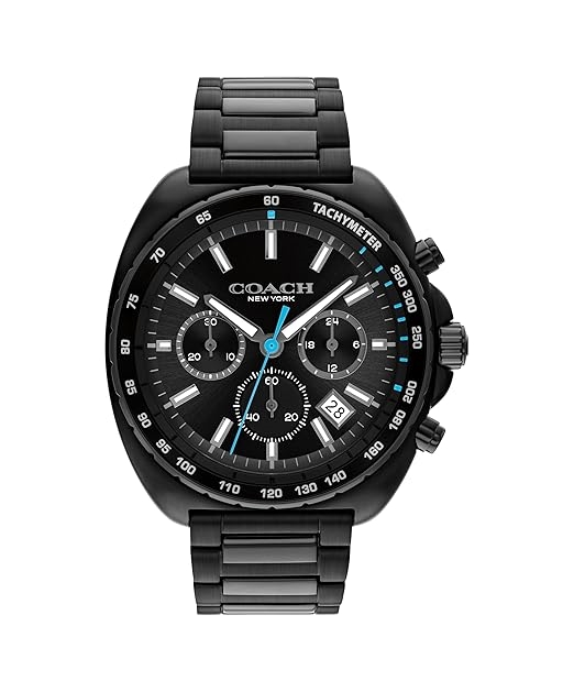 Charter Men Quartz Black Dial Chronograph Stainless Steel Watch 14602705