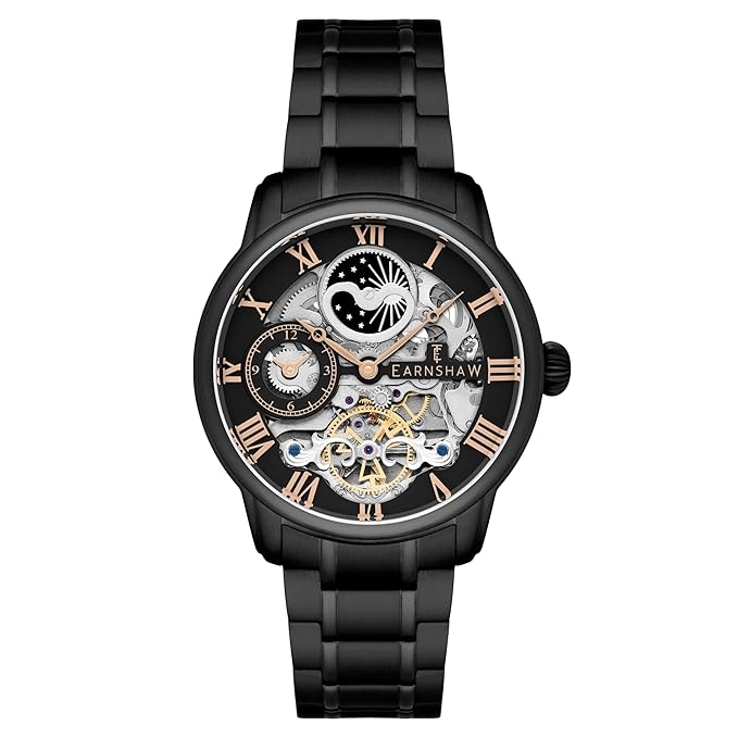 ES-8006-55 Longitude Skeleton Automatic Multifunction Watch for Men