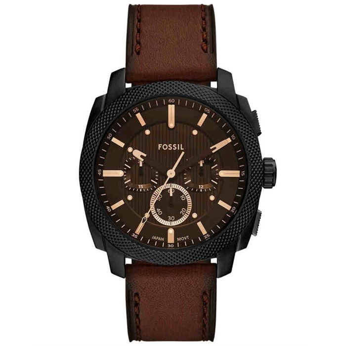 Machine Chronograph Brown Leather Watch FS6101