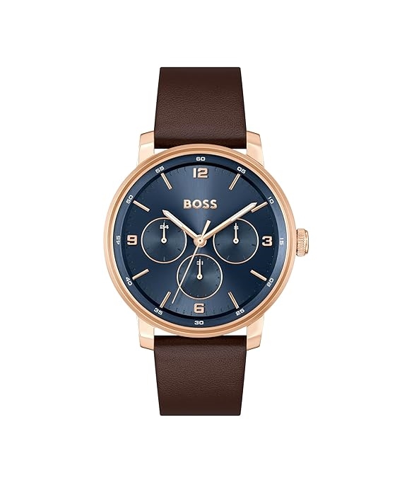 Men Dial & Leather Straps Analogue Watch 1514126