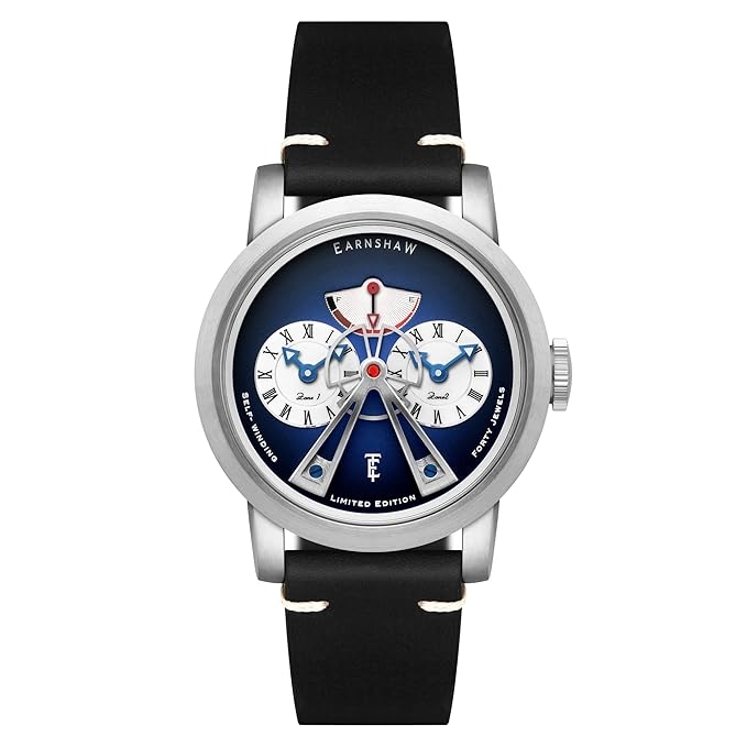 Men Leather Straps Analogue Automatic Motion Powered Watch ES-8306-01