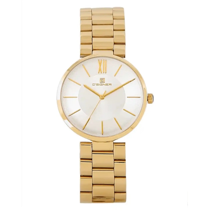 Men Silver-Toned Gold-Plated Analogue Watch 720GM.2.G