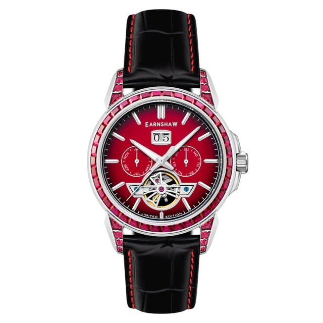 Men Brass Dial & Leather Straps Analogue Automatic Motion Powered Watch ES-8305-01