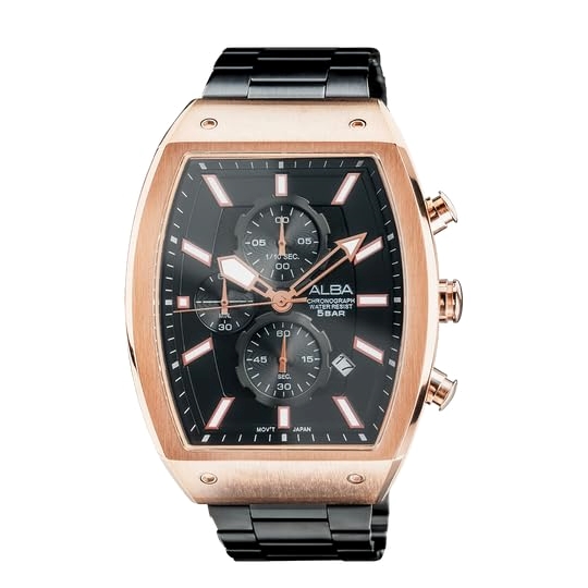 Men Dial & Stainless Steel Bracelet Straps Analogue Motion Powered Watch AM3992X1