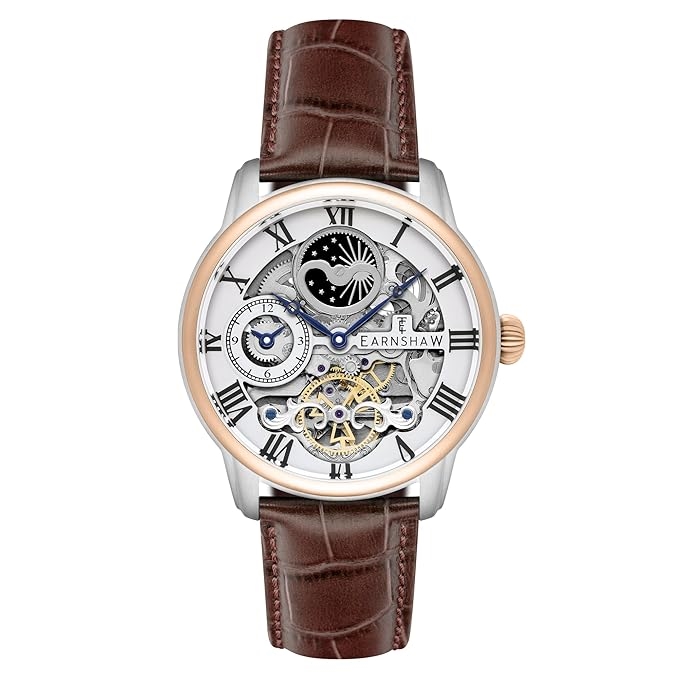 Skeleton Longitude Automatic Multifunction Watch for Men ES-8006-08