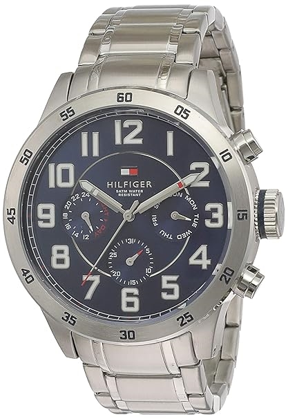 Tommy Hilfiger Quartz Analog with Date Blue Dial Metal Strap Watch for Men nsth1791053