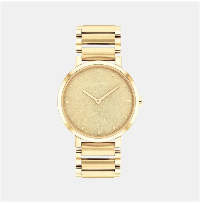 Women Open Link Bracelet Style Analogue Watch 25200086-Gold